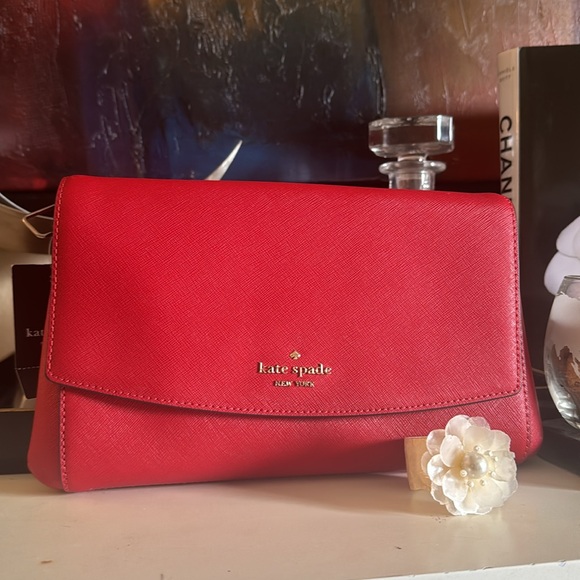 SOLD KATE SPADE ♠️ ♠️♠️ Beautiful Kate Spade in a gorgeous Candied CHERRY 🍒 R… - Picture 13 of 15